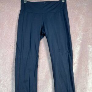 Athleta Womens Navy Blue Capri Nylon Athletic Workout Sporty Leggings Size Small